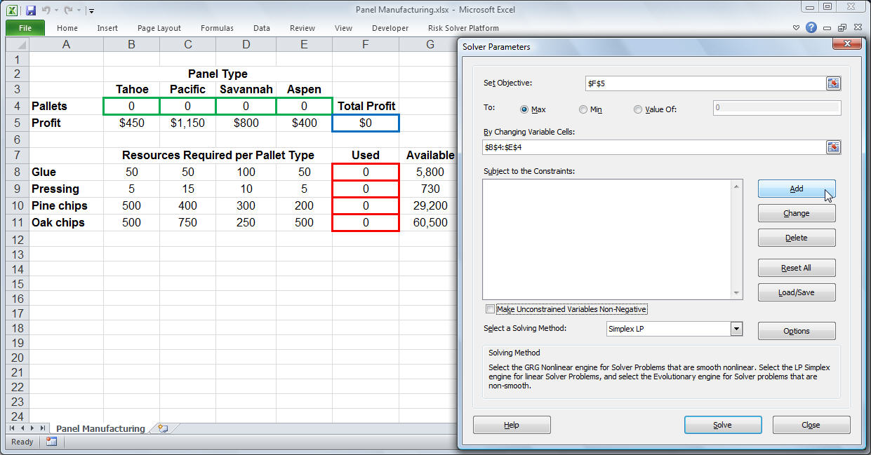 Excel For Mac Solver Table Microsoft Visual Basic Popup
